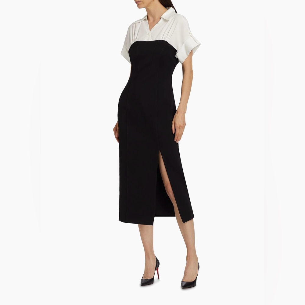Elegant Black and White Women's Dress
